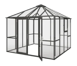 KGT Gewächshaus-Pavillon PaviLux 3 x 3 m ESG/HKP, ca. B300/H288/T300 cm