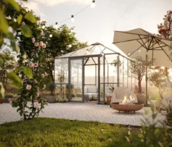 KGT Gewächshaus-Pavillon PaviLux 3 x 3 m ESG/HKP, ca. B300/H288/T300 cm