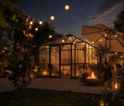 KGT Gewächshaus-Pavillon PaviLux 3,50 x 3,50 m ESG, ca. B350/H302/T350 cm
