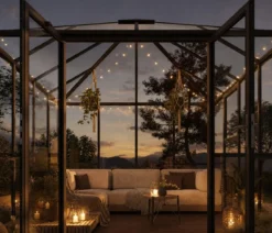 KGT Gewächshaus-Pavillon PaviLux 3 x 3 m ESG, ca. B300/H288/T300 cm