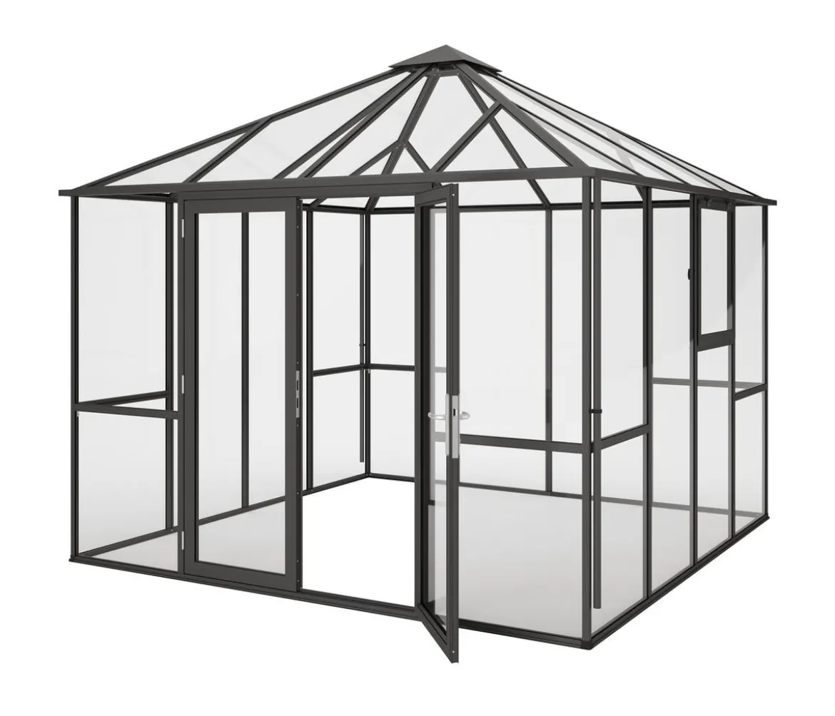 KGT Gewächshaus-Pavillon PaviLux 3 x 3 m ESG, ca. B300/H288/T300 cm