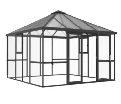 KGT Gewächshaus-Pavillon PaviLux 3,50 x 3,50 m ESG/HKP, ca. B350/H302/T350 cm