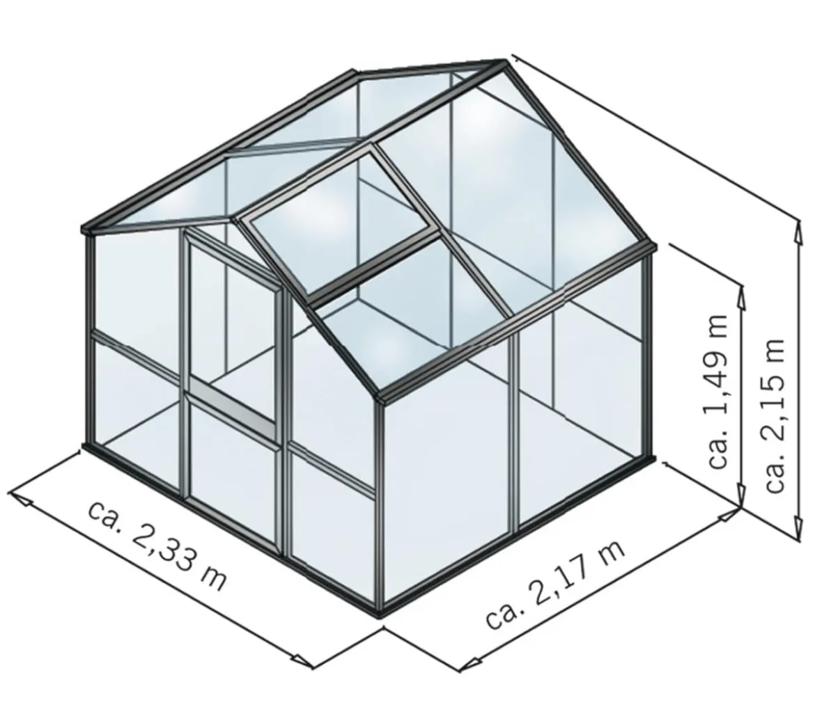 KGT Gewächshaus Rose II