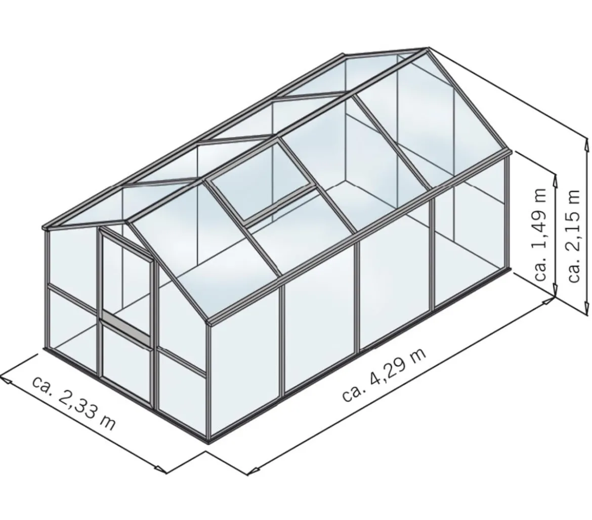 KGT Gewächshaus Rose IV