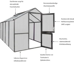 KGT Gewächshaus Rose IV