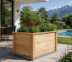 KGT Holz-Hochbeet Woody 130, ca. B131/H79/T99 cm