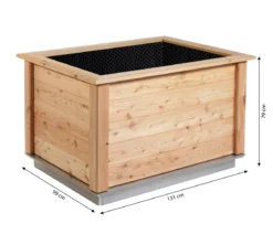KGT Holz-Hochbeet Woody 130, ca. B131/H79/T99 cm