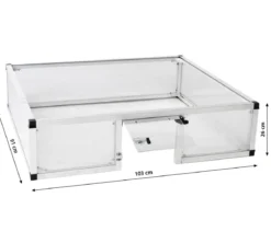 KGT Schildkröten-Unterbau für Frühbeet 100, ca. B103/H26/T91 cm
