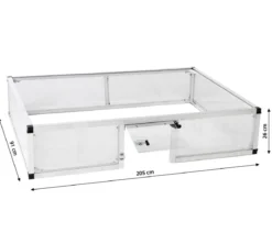 KGT Schildkröten-Unterbau für Frühbeet 210, ca. B205/H26/T91 cm