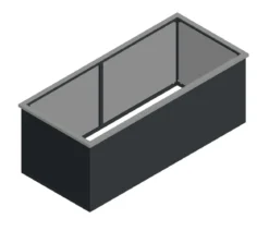 KGT Schneckenkante für Aluminium-Hochbeet 210, ca. B204/T90 cm