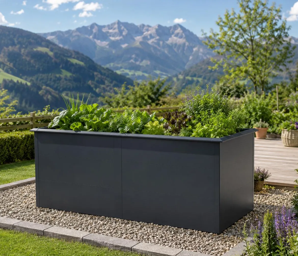KGT Stahl-Hochbeet Urban Grow, anthrazit/grau