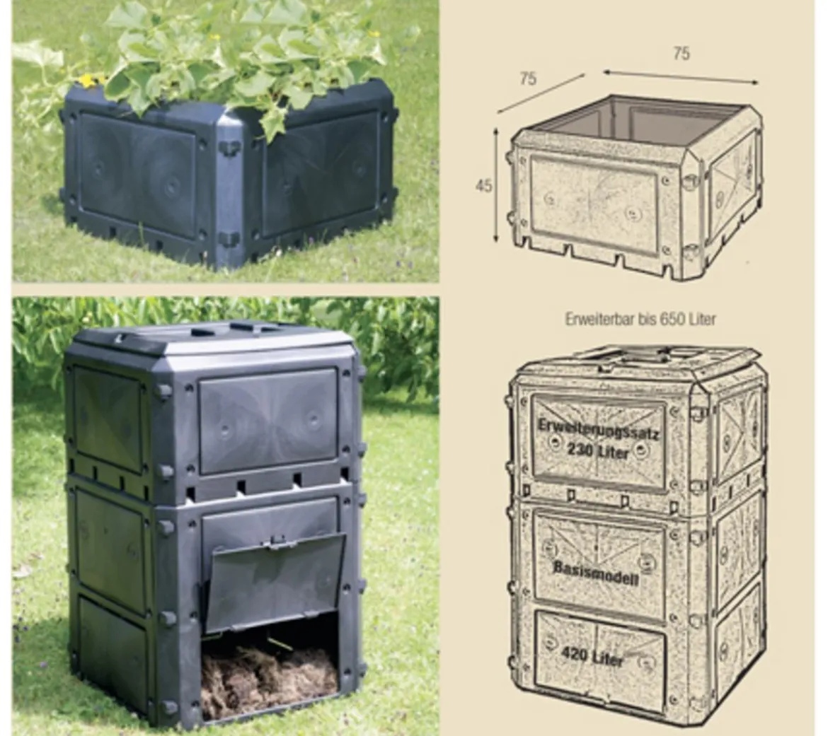 KHW Kunststoff-Komposter Bio Quick, 230 Liter