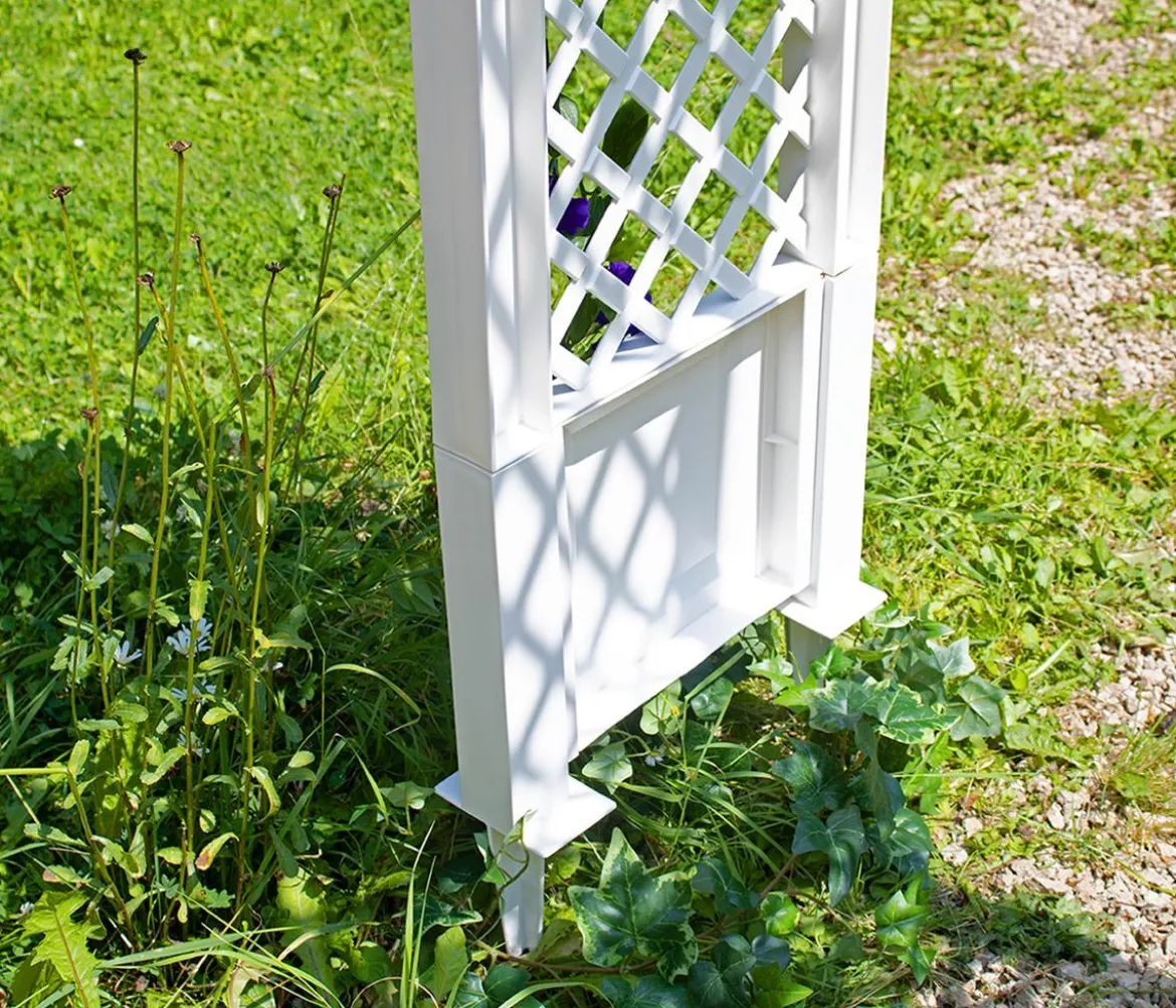KHW Kunststoff-Rosenbogen mit Erdspießen, ca. B100/H207/T43 cm