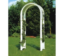 KHW Kunststoff-Rosenbogen mit Erdspießen, ca. B100/H207/T43 cm