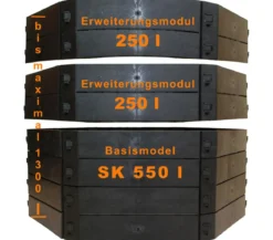 KHW Kunststoff-Schnellkomposter, 550 Liter
