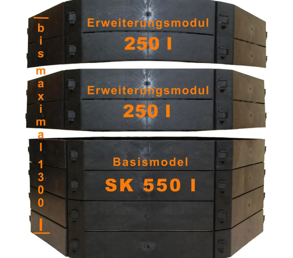 KHW Kunststoff-Schnellkomposter, 550 Liter