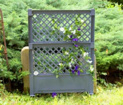 KHW Kunststoff-Spalier mit Erdspießen, ca. B100/H140/T6 cm