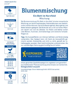 Kiepenkerl Bett im Kornfeld