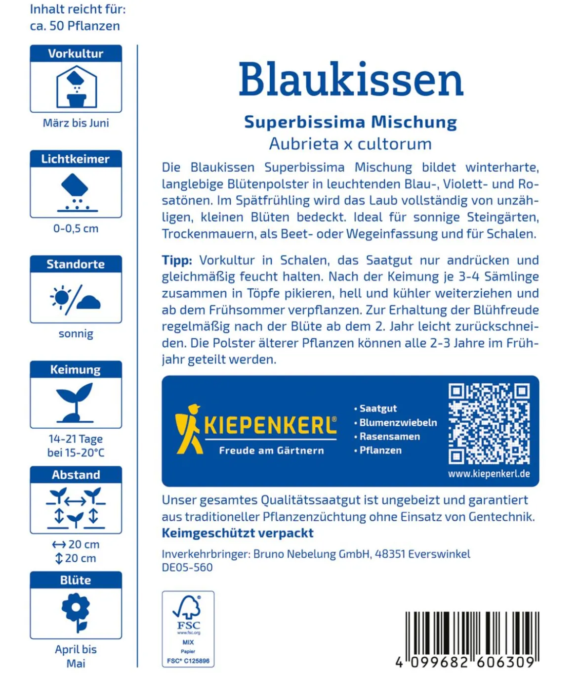 Kiepenkerl Saatgut Blaukissen