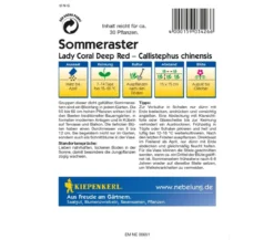 Kiepenkerl Saatgut Sommeraster 'Lady Coral Deep Red'