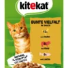 KITEKAT® Nassfutter für Katzen Multipack Bunte Vielfalt in Sauce, Adult, 24 x 85 g