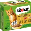 KITEKAT® Nassfutter für Katzen Multipack Bunte Vielfalt in Sauce, Adult, 12 x 85 g