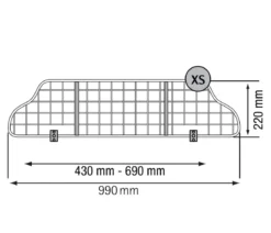 kleinmetall® Auto-Hundeschutzgitter TraficGard