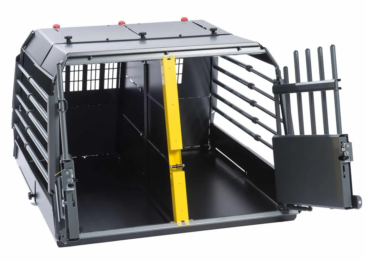 kleinmetall® Hundetransportbox VarioCage Doppelbox S, ca. B93/H59/T73-99 cm