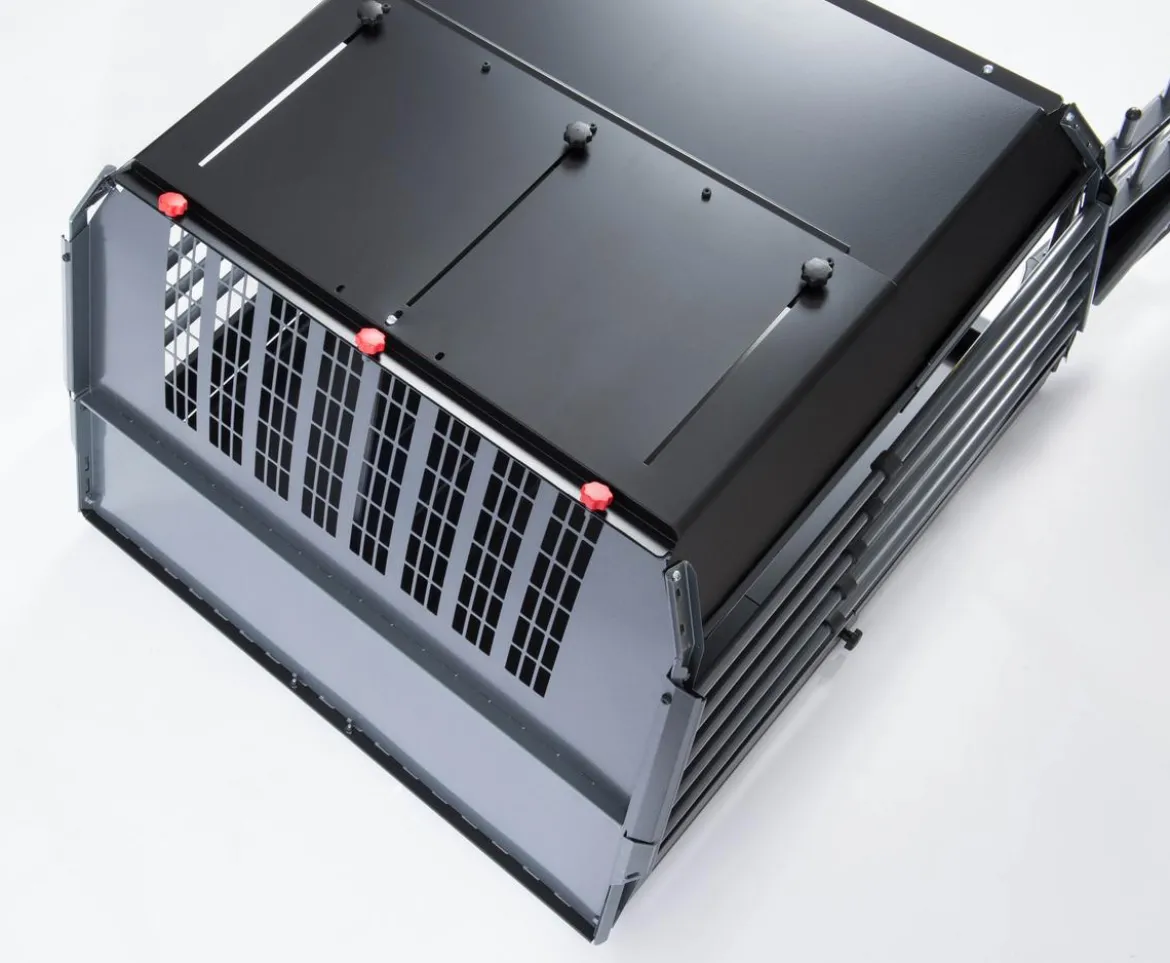 kleinmetall® Hundetransportbox VarioCage Doppelbox S, ca. B93/H59/T73-99 cm