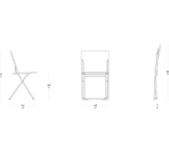 Lafuma Klappstuhl Balcony II, ca. B48/H83/T44 cm