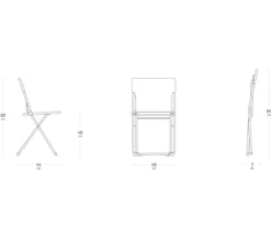 Lafuma Klappstuhl Balcony II, ca. B48/H83/T44 cm