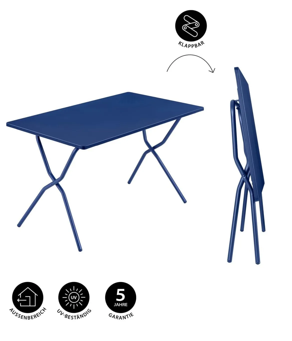 Lafuma Klapptisch Balcony Tab 120, ca. B120/H72/T70 cm
