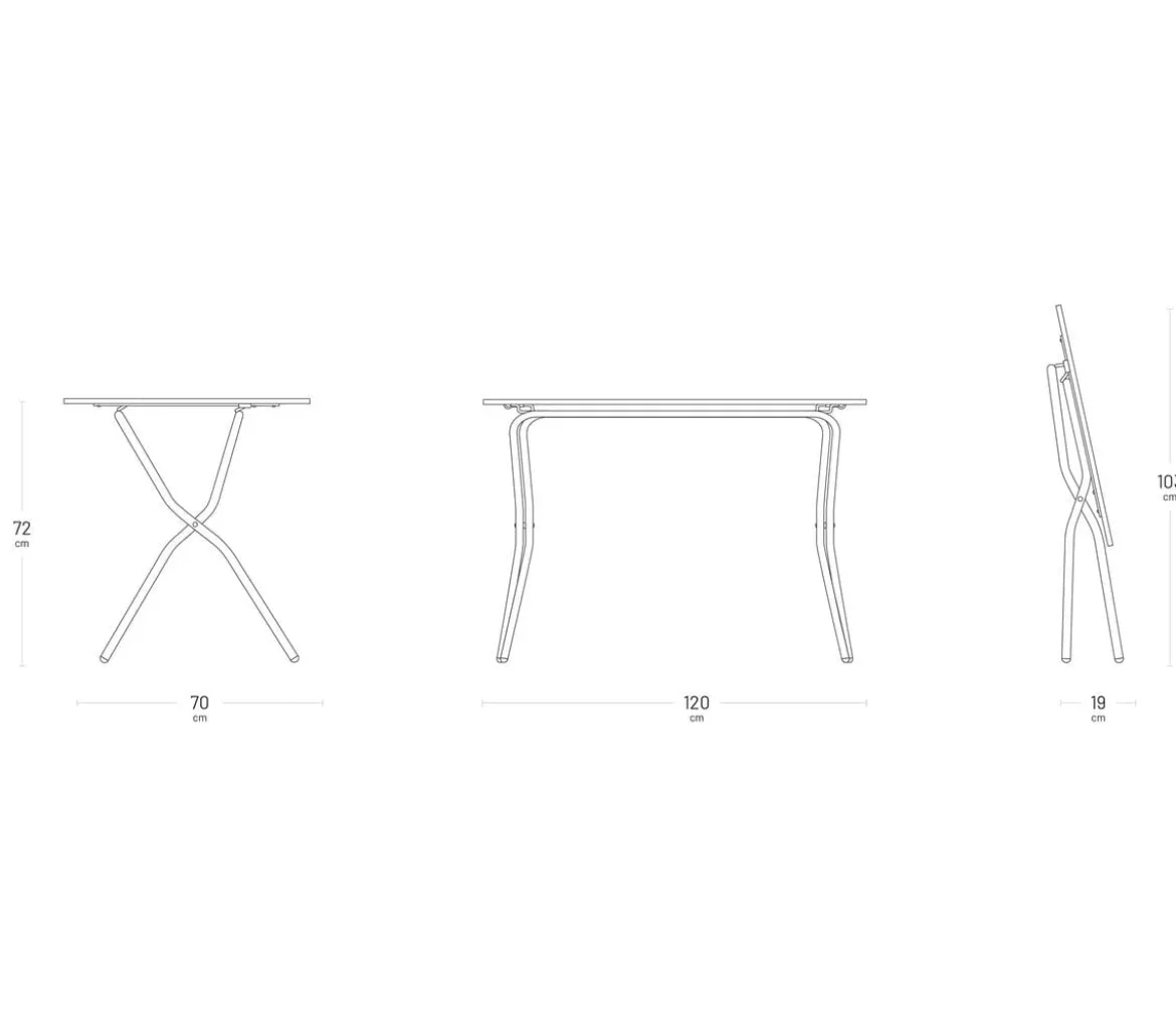 Lafuma Klapptisch Balcony Tab 120, ca. B120/H72/T70 cm