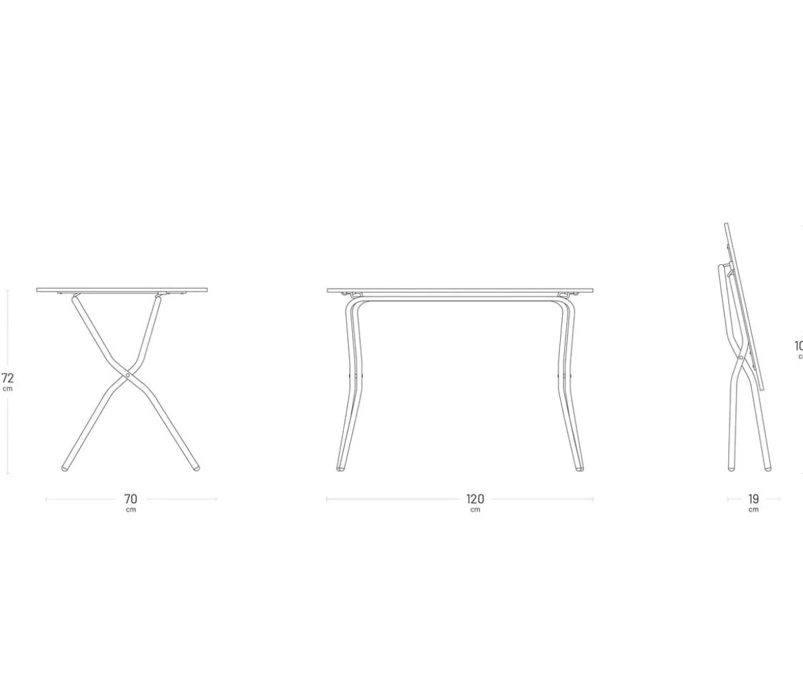 Lafuma Klapptisch Balcony Tab 120, ca. B120/H72/T70 cm