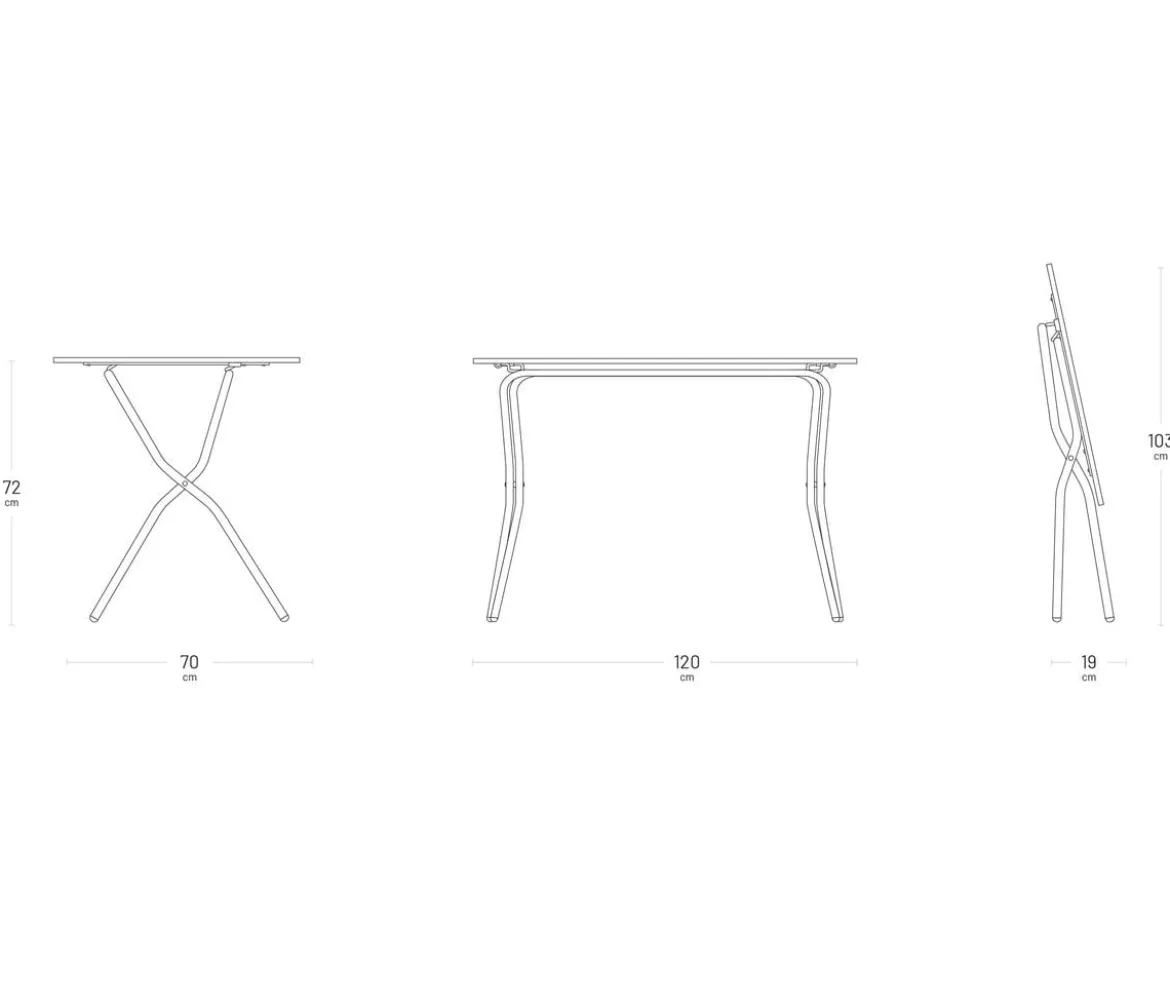 Lafuma Klapptisch Balcony Tab 120, ca. B120/H72/T70 cm