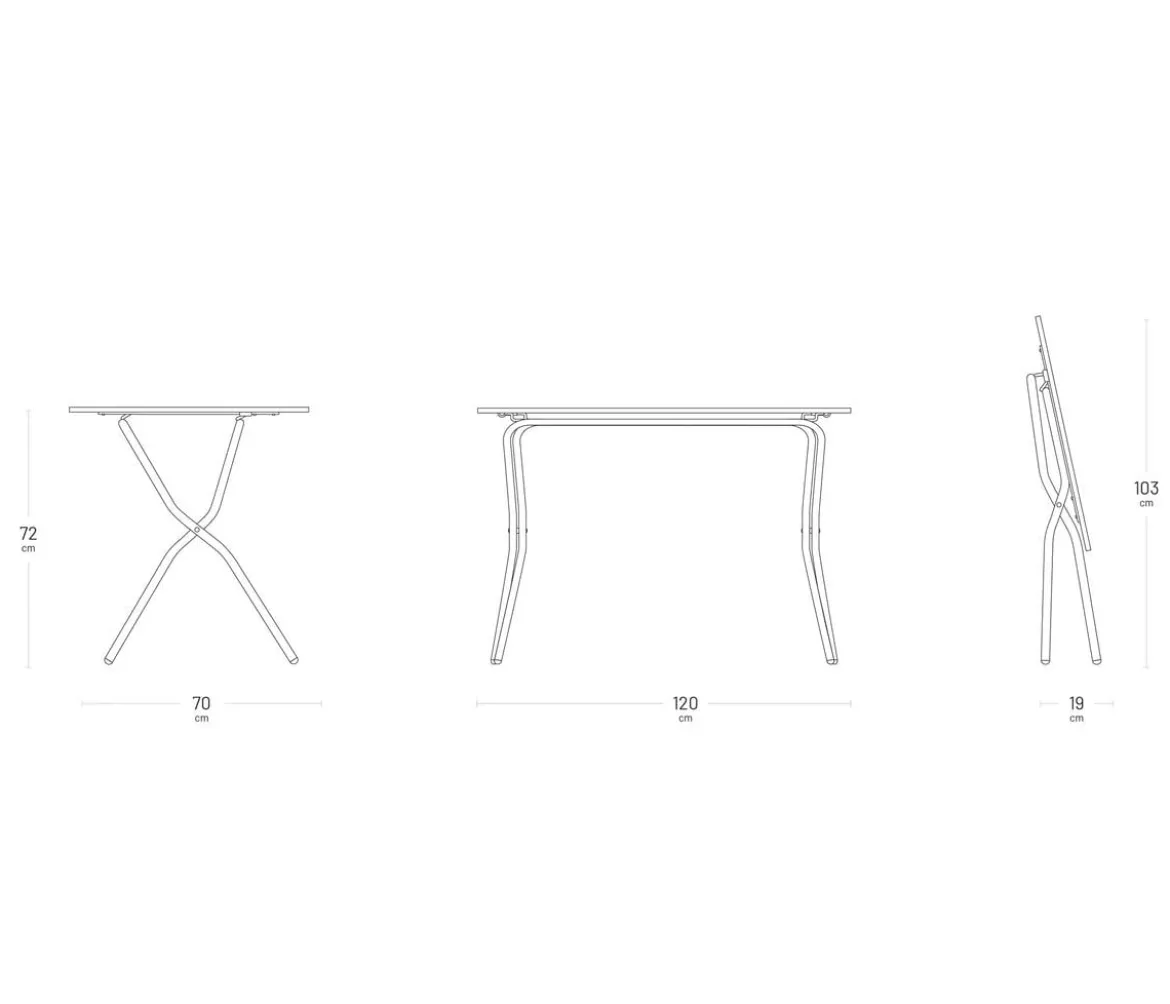 Lafuma Klapptisch Balcony Tab 120, ca. B120/H72/T70 cm
