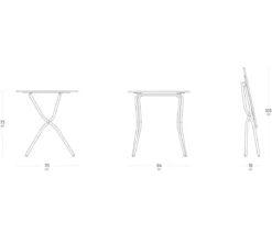 Lafuma Klapptisch Balcony Tab 64, ca. B64/H72/T70 cm