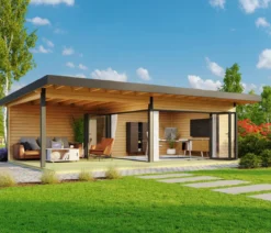 Lasita Maja Blockbohlenhaus Domeo 10, ca. B890/H258,4/T590 cm