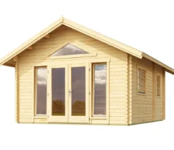 Lasita Maja Blockbohlenhaus Caroline 2.2, ca. B675/H330,6/T489,9 cm