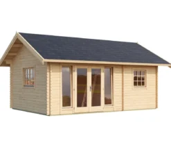 Lasita Maja Blockbohlenhaus Caroline 2.1, ca. B675/H330,6/T489,9 cm