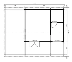 Lasita Maja Ferienhaus Blue Nile, ca. B940/H333,2/T756 cm