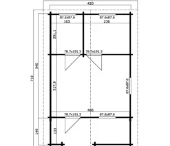 Lasita Maja Ferienhaus Elba, ca. B487,2/H265,2/T710 cm