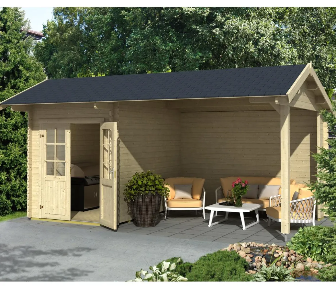 Lasita Maja Gartenhaus Kenzo, ca. B580/H273,6/T389,3 cm