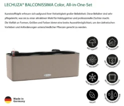 LECHUZA® BALCONISSIMA Color, All-in-One-Set, ca. B40/H14/T14 cm