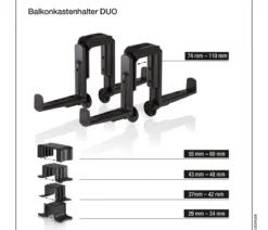 LECHUZA® Balkonkastenhalter DUO für Balconera