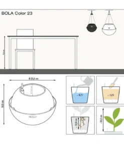 LECHUZA® BOLA Color, All-in-One Set
