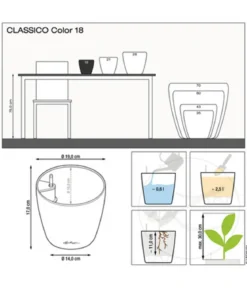LECHUZA® CLASSICO Color, All-in-One-Set