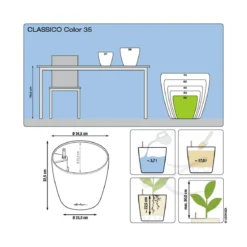 LECHUZA® CLASSICO Color, All-in-One-Set