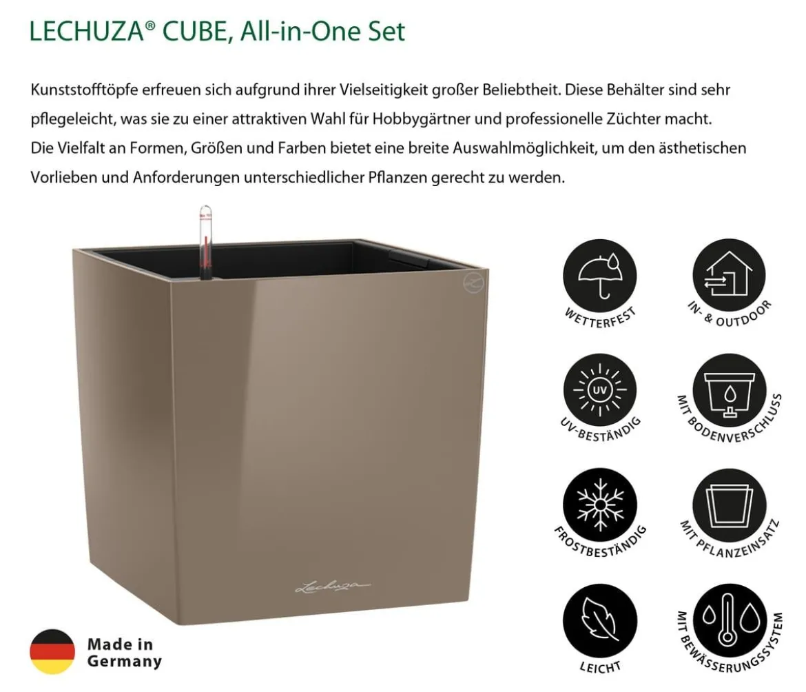 LECHUZA® CUBE, All-in-One Set