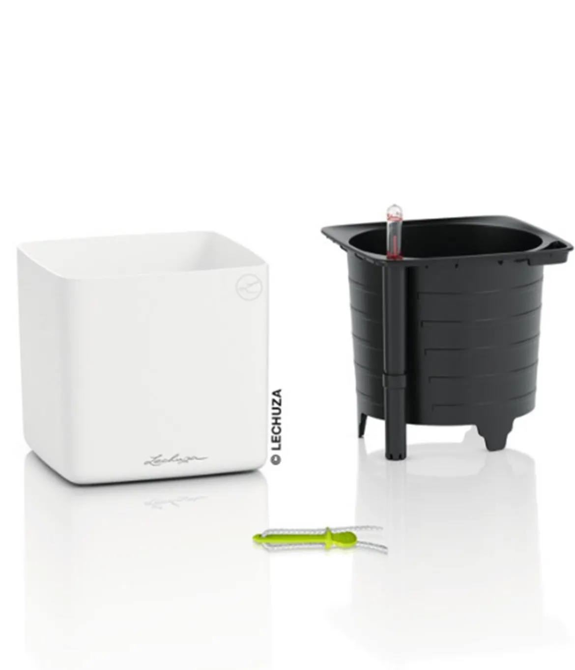 LECHUZA® CUBE Premium, All-in-One Set, matt